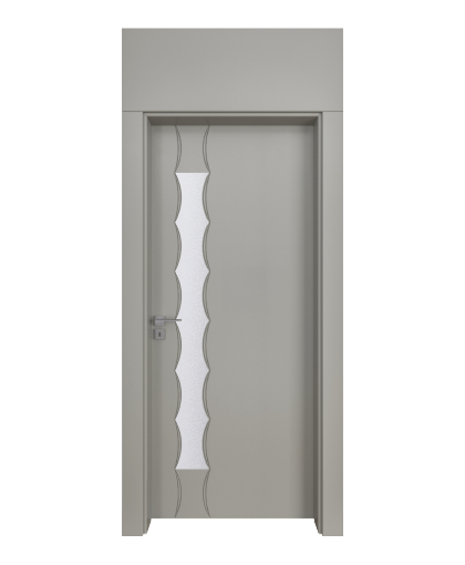 BY-258B Porte intérieure Laqué Vitrée